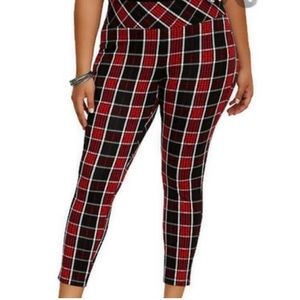 Torrid Plaid Knit Crop Pants